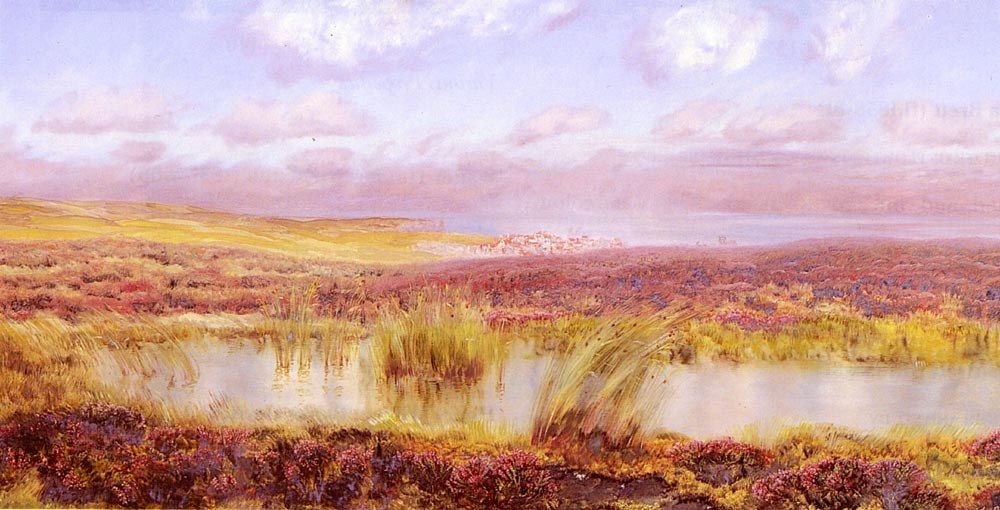 John Brett A View Of Whitby From The Moors